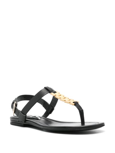 Victoria Beckham chain-embellished sandals - Black - zdjęcie produktu nr 2