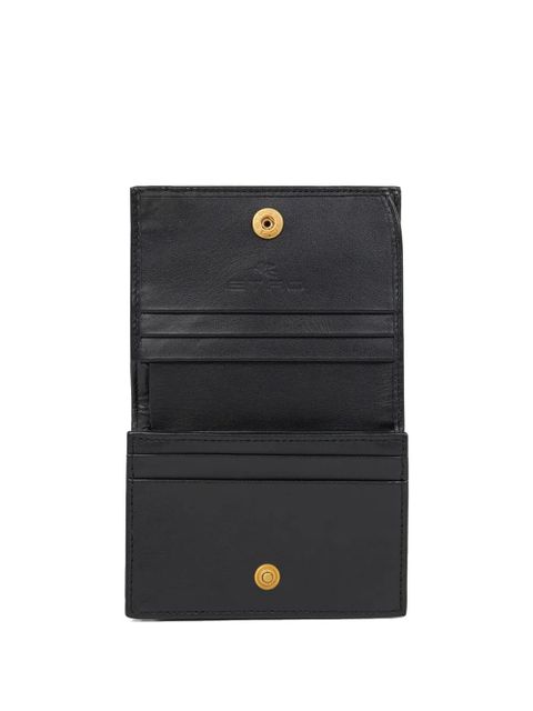 ETRO rhinestone paisley bi-fold wallet - Brown