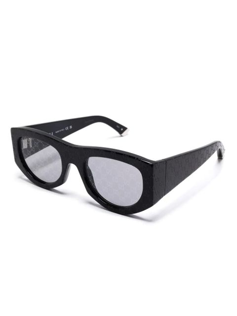 Gucci Eyewear geometric-frame sunglasses - Black - zdjęcie produktu nr 2