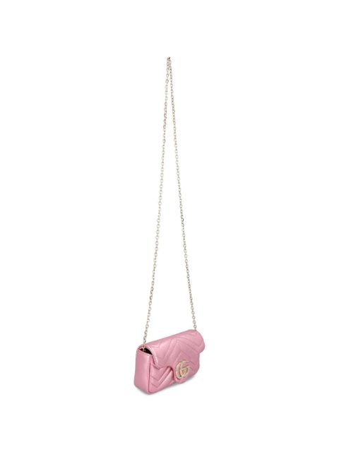 Gucci GG chevron-quilted shoulder bag - Pink