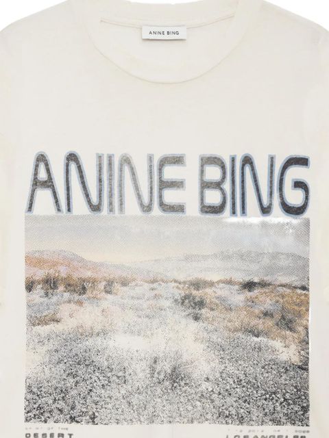 ANINE BING wildflower-graphic T-shirt - White