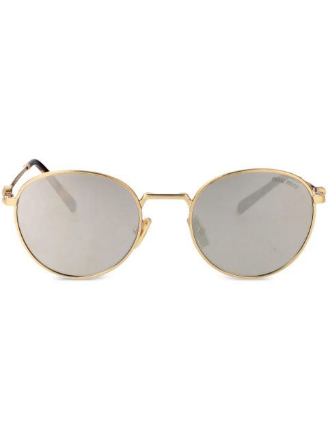 Miu Miu Eyewear round-frame sunglasses - Gold - zdjęcie produktu nr 1