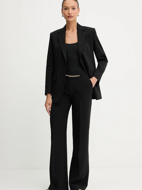 Weekend Max Mara marynarka MESSINA kolor czarny jednorzędowa gładka 2525916041600 - zdjęcie produktu nr 2