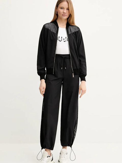 Liu Jo bluza damska kolor czarny gładka TA5071 T2900 - zdjęcie produktu nr 2