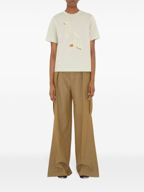 Burberry Duck cotton T-shirt - Neutrals