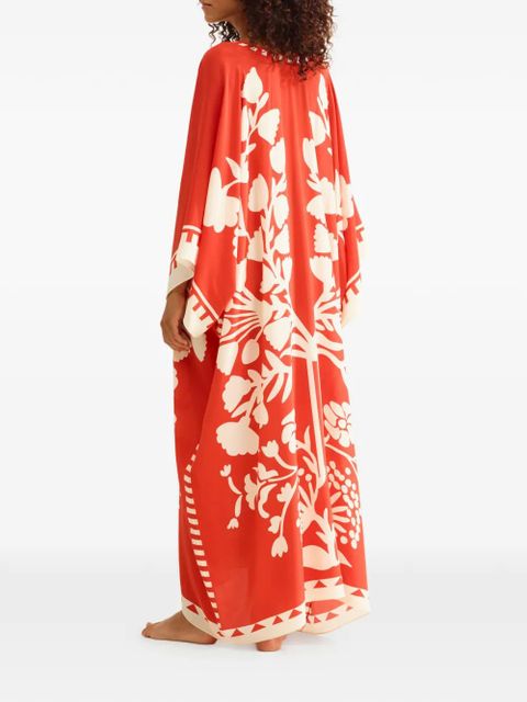 ERES Holi printed kaftan - Red