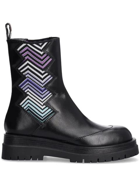 Missoni zigzag-detail Chelsea boots - Black - zdjęcie produktu nr 1