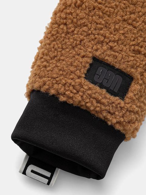 UGG rękawiczki damskie kolor brązowy 101099 - zdjęcie produktu nr 2