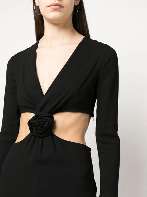 Blumarine cut-out panel dress - Black