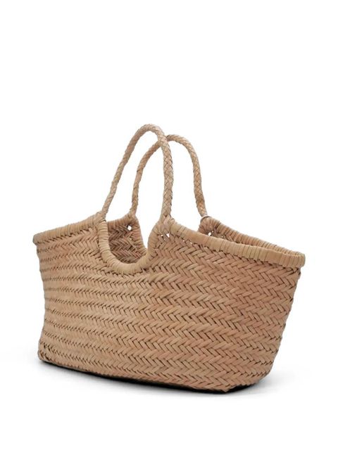 DRAGON DIFFUSION big Nantucket woven-leather tote bag - Neutrals - zdjęcie produktu nr 2