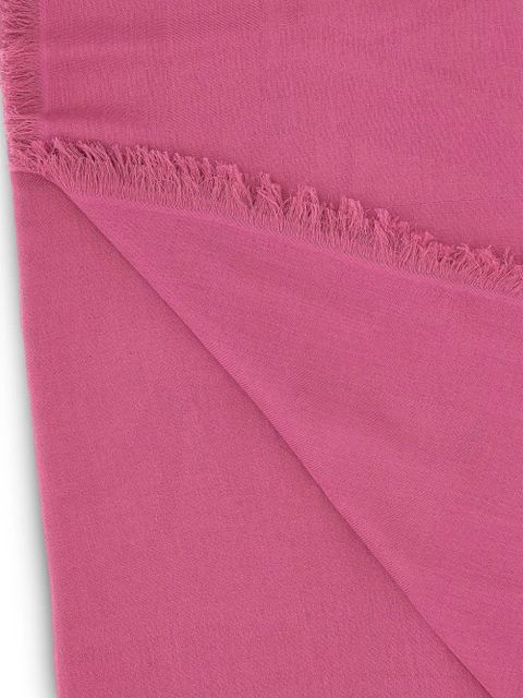 Max Mara jacquard fringed-trim scarf - Pink