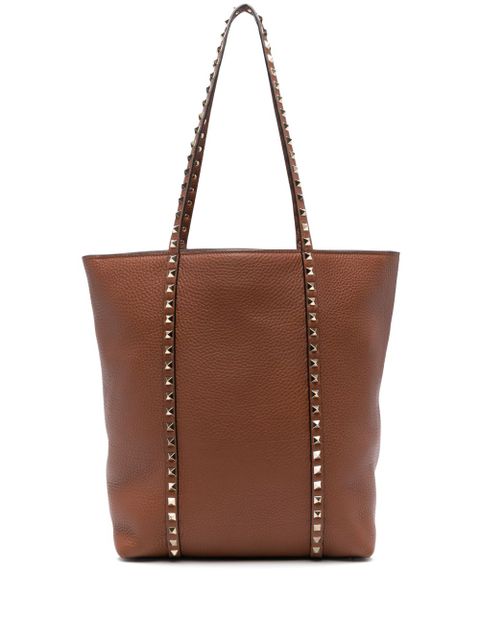 Valentino Garavani Rockstud-embellished shoulder bag - Brown - zdjęcie produktu nr 1