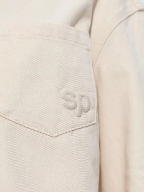Self-Portrait logo-embossed jacket - Neutrals