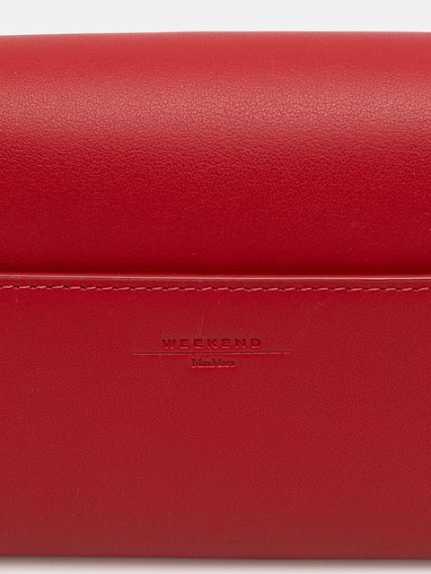 Weekend Max Mara torebka skórzana PEGASO kolor czerwony 2615711034600