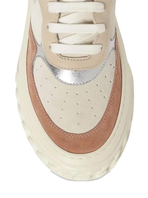 Casadei Off Road appliqué flatform trainers - Neutrals