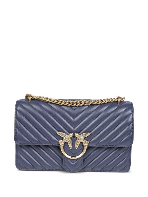 PINKO chevron-pattern chain-strap shoulder bag - Blue - zdjęcie produktu nr 1