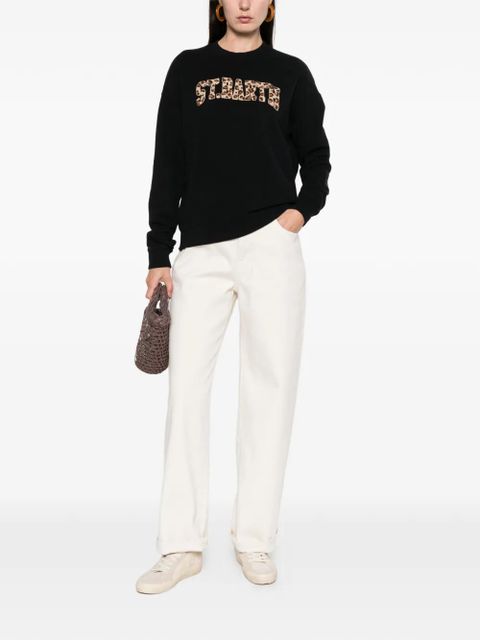 MC2 Saint Barth Stardust W logo-embroidered sweatshirt - Black - zdjęcie produktu nr 2