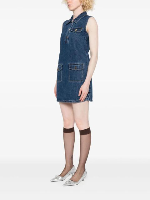 Self-Portrait denim dress - Blue