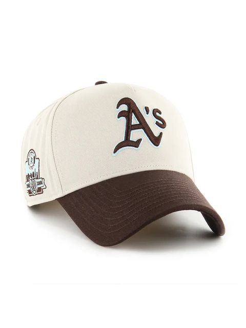 47 brand czapka z daszkiem bawełniana MLB Athletics Sure Shot kolor beżowy BCPTN-MDTTC18GWP-BN08 - zdjęcie produktu nr 2