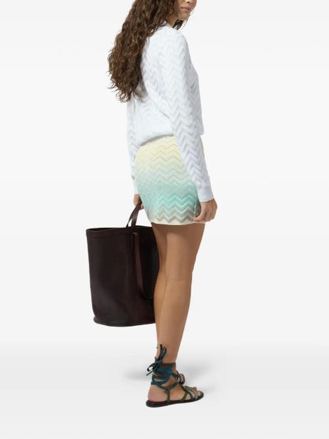 Missoni chevron knit jumper - White