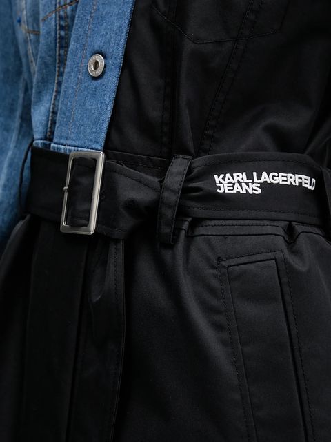 Karl Lagerfeld Jeans płaszcz kolor czarny B1W15028