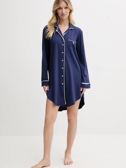 Polo Ralph Lauren koszula nocna damska kolor granatowy 4P0230