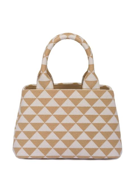 Prada Symbole embroidered tote bag - Neutrals - zdjęcie produktu nr 2