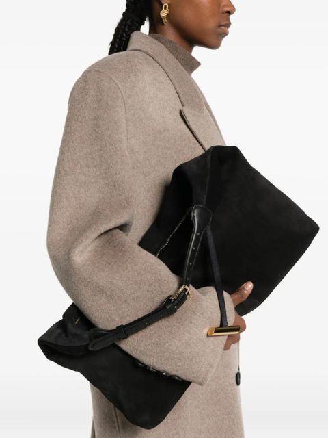 Liffner suede bucket bag - Black