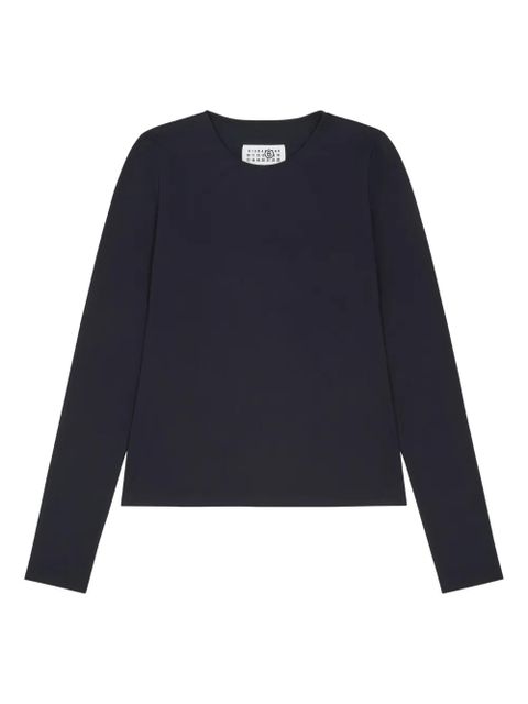 MM6 Maison Margiela long-sleeved T-shirt - Blue - zdjęcie produktu nr 1