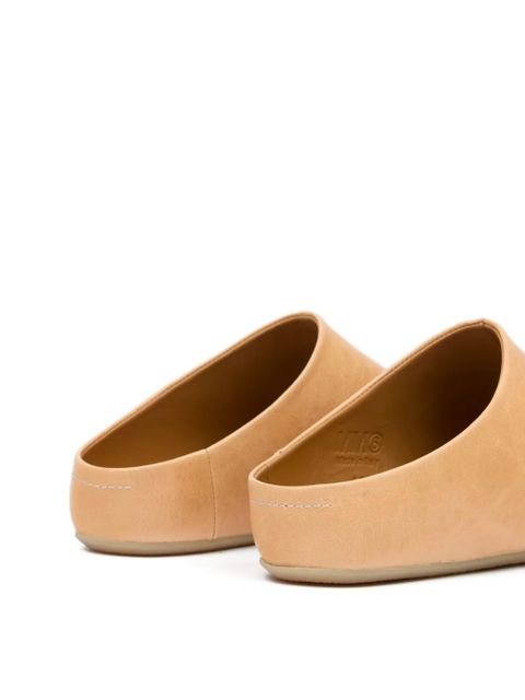 MM6 Maison Margiela square-toe slippers - Neutrals