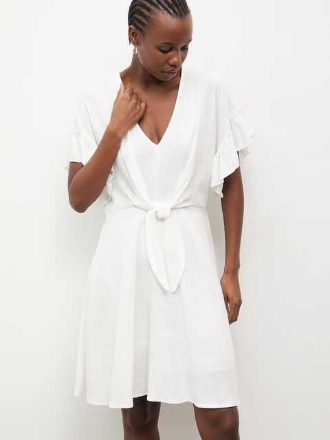 Answear.LAB sukienka letnia z lnem - zdjęcie produktu nr 2