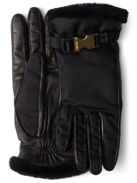 Prada Re-Nylon gloves - Black - zdjęcie produktu nr 1