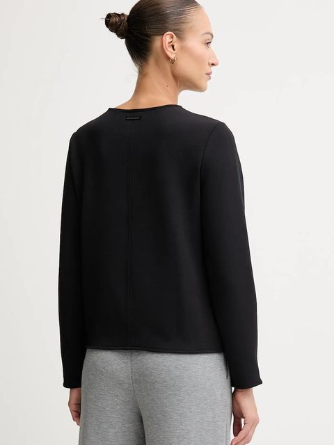 United Colors of Benetton bluza damska kolor czarny gładka 3QAFD10AU - zdjęcie produktu nr 2