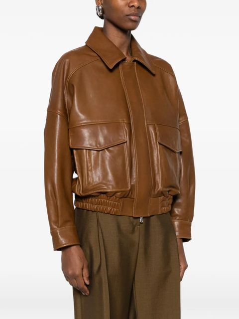 Nour Hammour Runa flap-pocket jacket - Brown