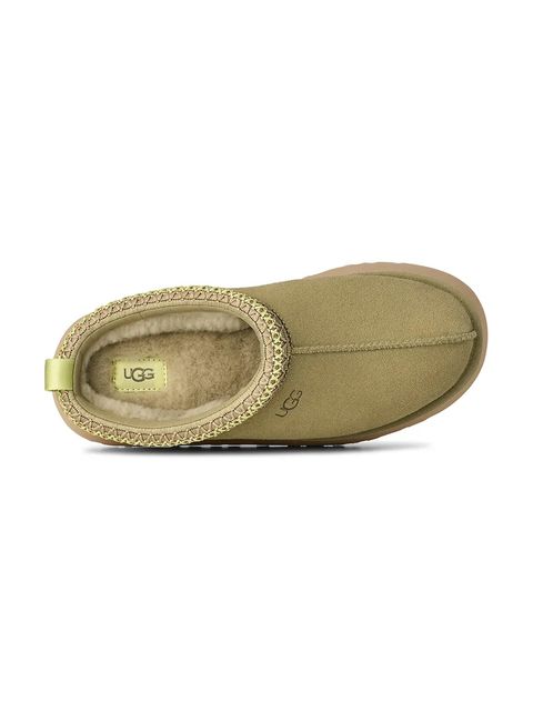 UGG kapcie zamszowe Tazz II kolor zielony 1174471.MBRS