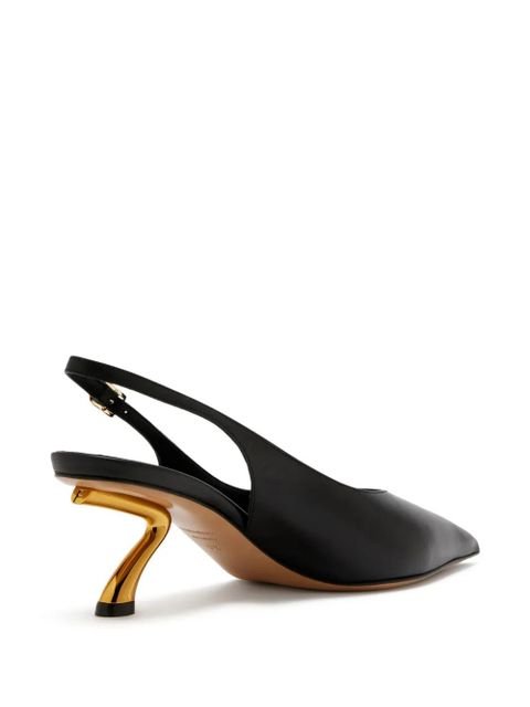 Ferragamo pointed-toe leather pumps - Black