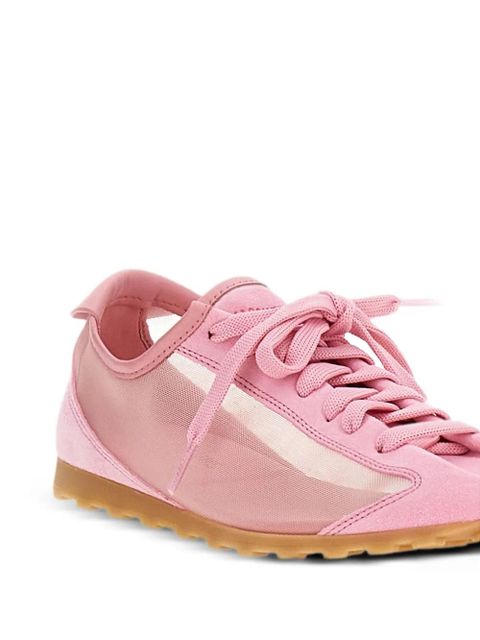 Jacquemus TheTennis mesh-panelled suede sneakers - White