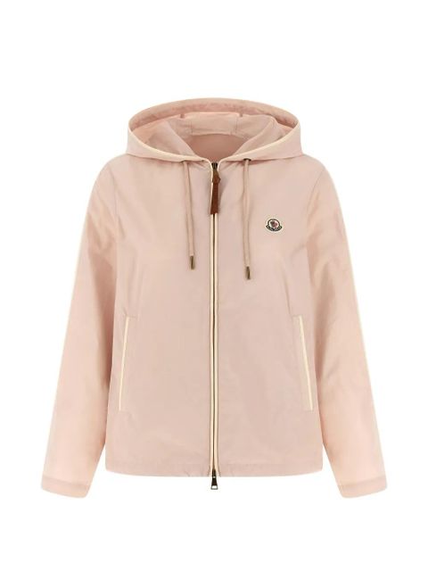 Moncler Sarracenia hooded contrast-trim jacket - Pink - zdjęcie produktu nr 1