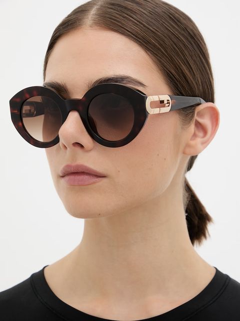 Furla okulary przeciwsłoneczne okrągłe damskie - zdjęcie produktu nr 1