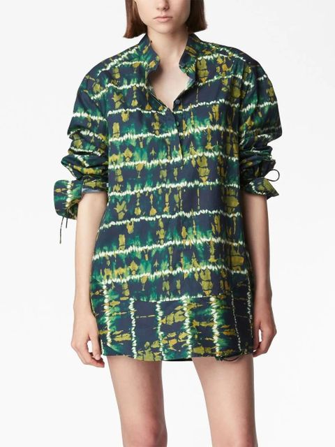 Altuzarra long-sleeve lace-up shirt - Green