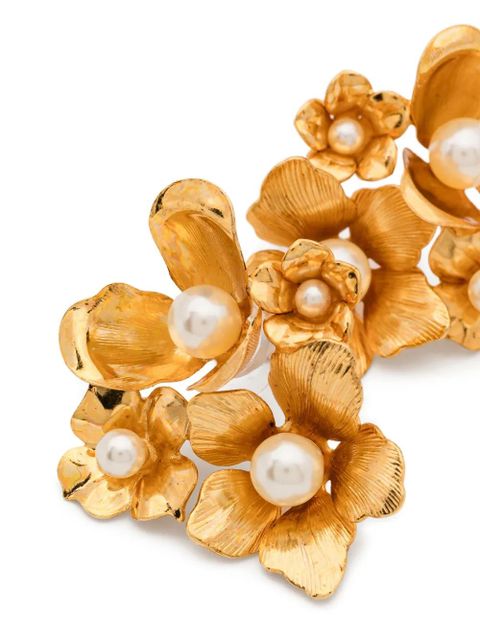 Jennifer Behr flower earrings - Gold