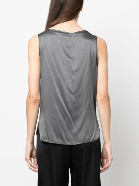 Max Mara square-neck sleeveless top - Grey