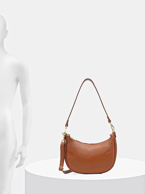 Answear.LAB torebka skórzana kolor brązowy