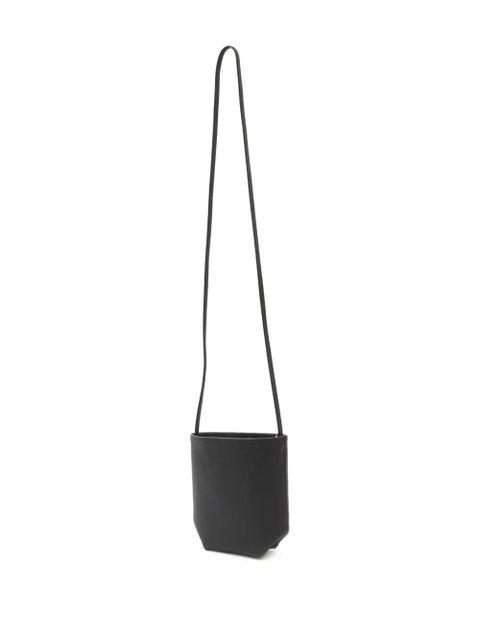 The Row mini N/S Park leather crossbody bag - Black