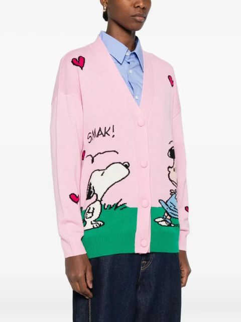 MC2 Saint Barth patterned-jacquard cardigan - Pink