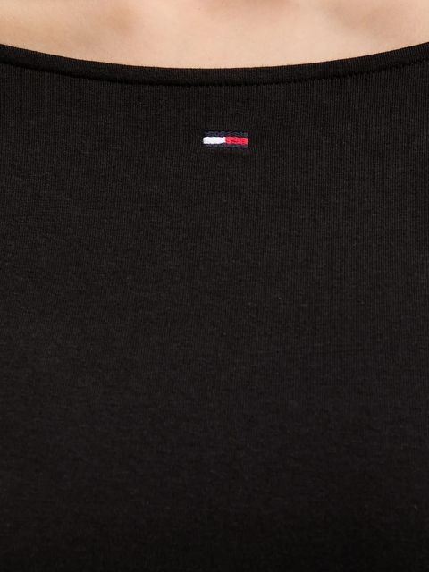 Tommy Jeans sukienka kolor czarny mini rozkloszowana DW0DW21745