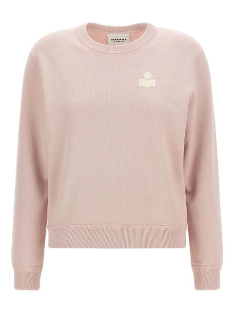 MARANT ÉTOILE logo-embroidered crew-neck sweater - Pink - zdjęcie produktu nr 1