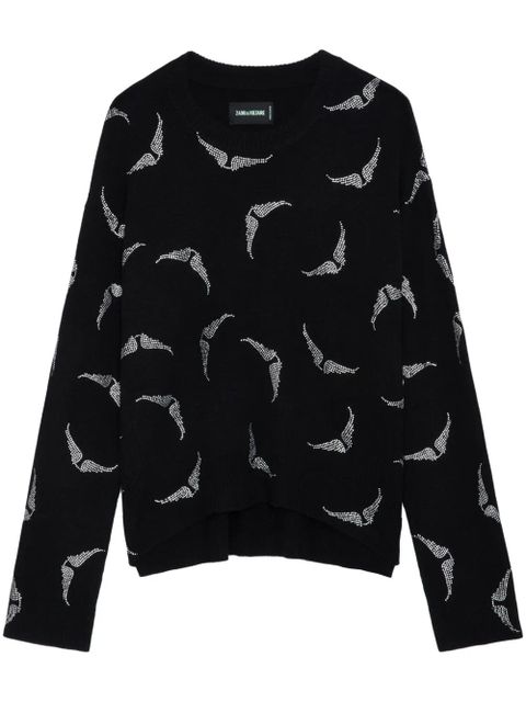Zadig&Voltaire Markus Strass Wings jumper - Black - zdjęcie produktu nr 1
