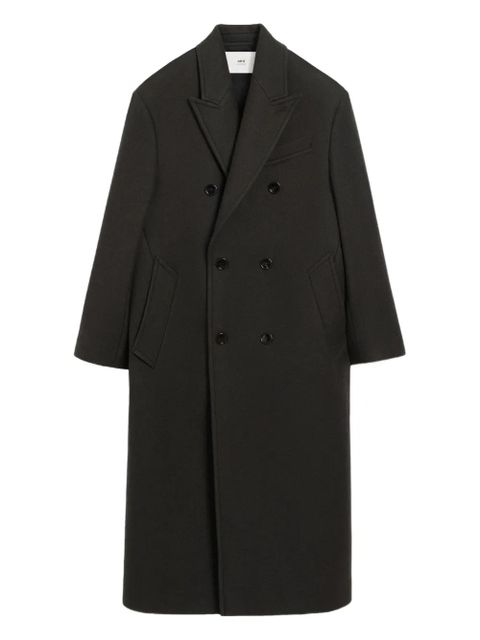 AMI Paris double-breasted wool coat - Black - zdjęcie produktu nr 1