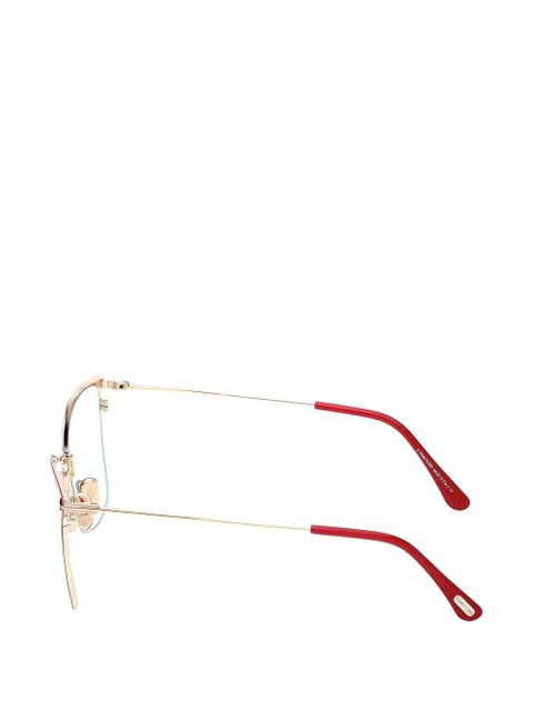 TOM FORD butterfly-frame glasses - Red